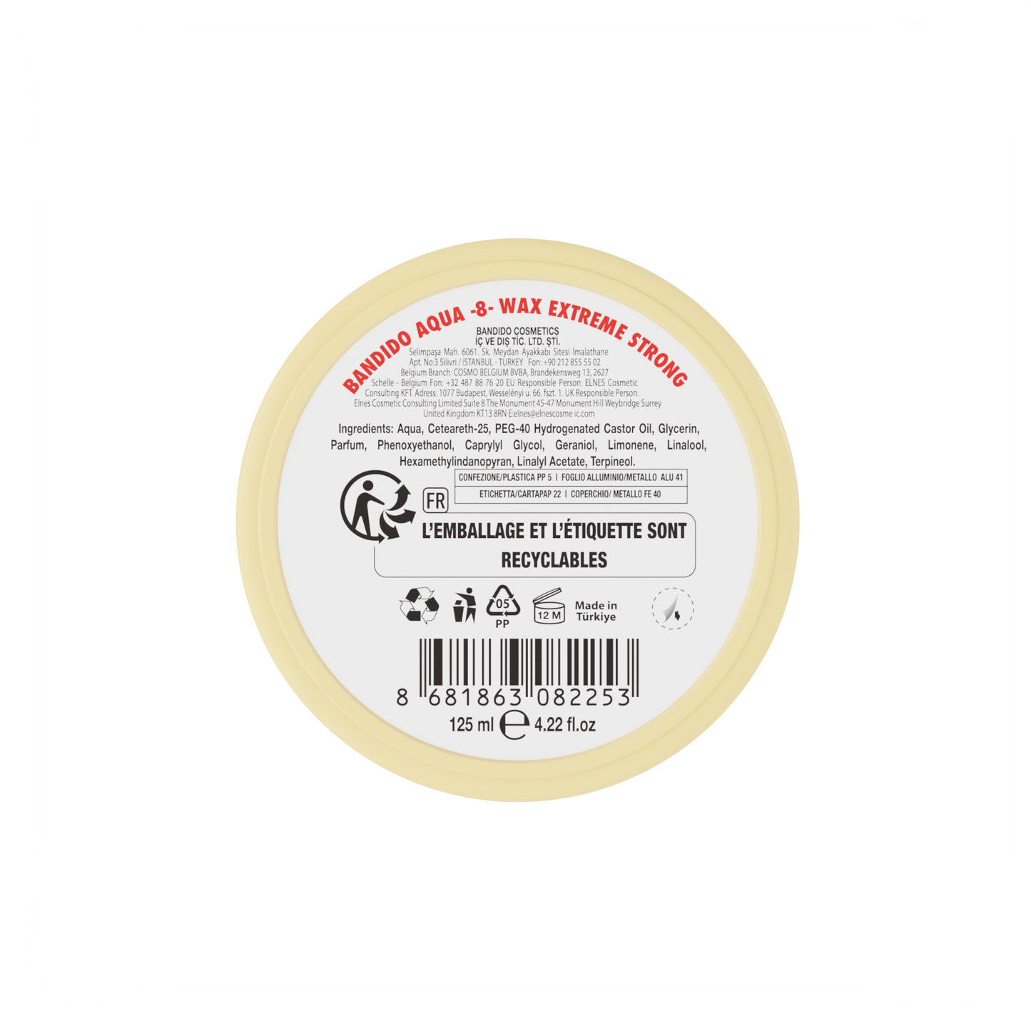 AQUA WAX 8 BLACK 125ML