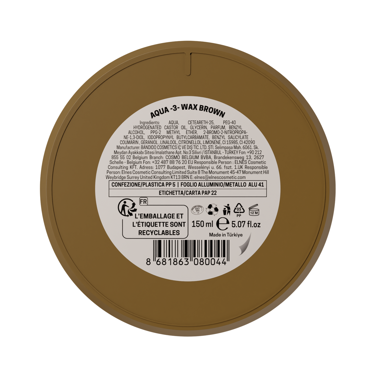 AQUA WAX 3 BROWN 150ML