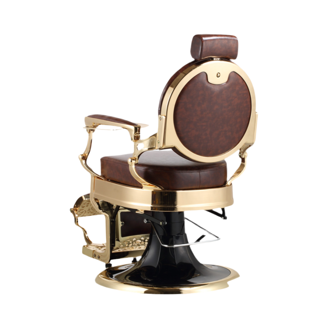 Bandido Barber Chair Brown Gold