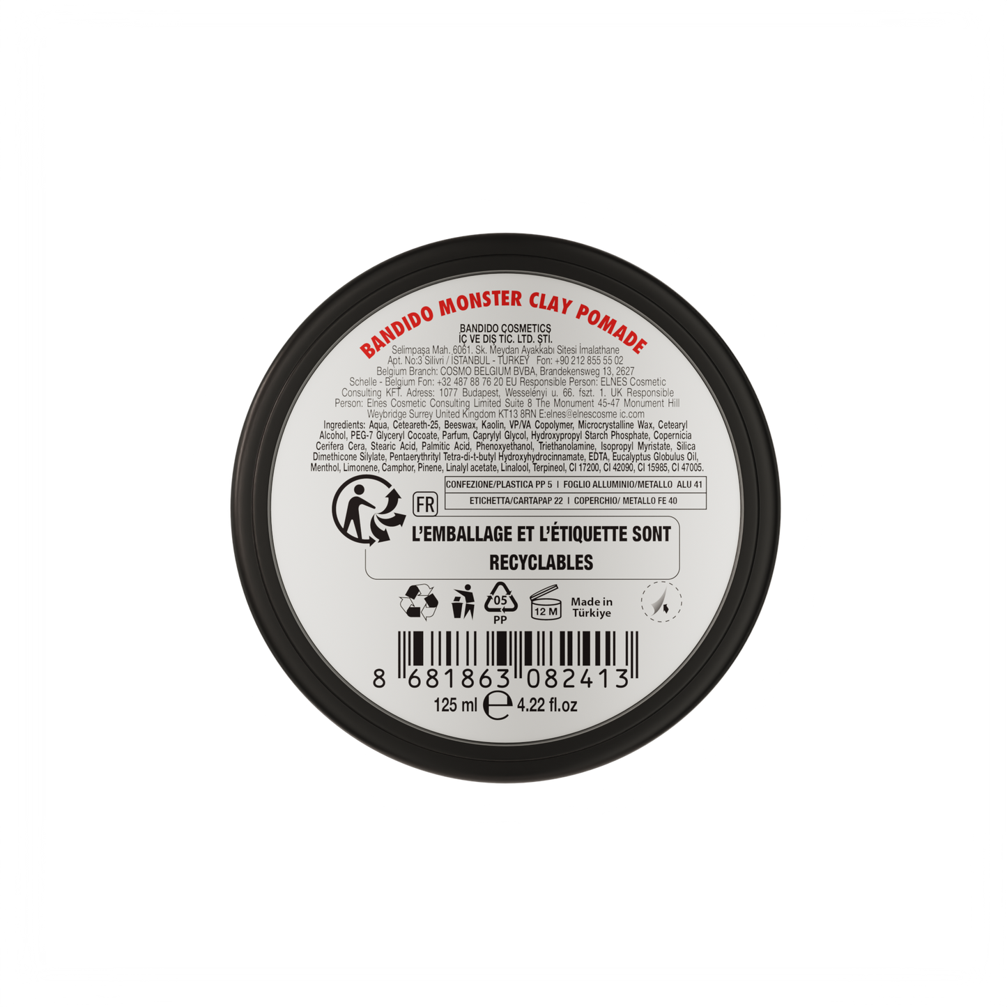 MONSTER CLAY POMADE 125ML