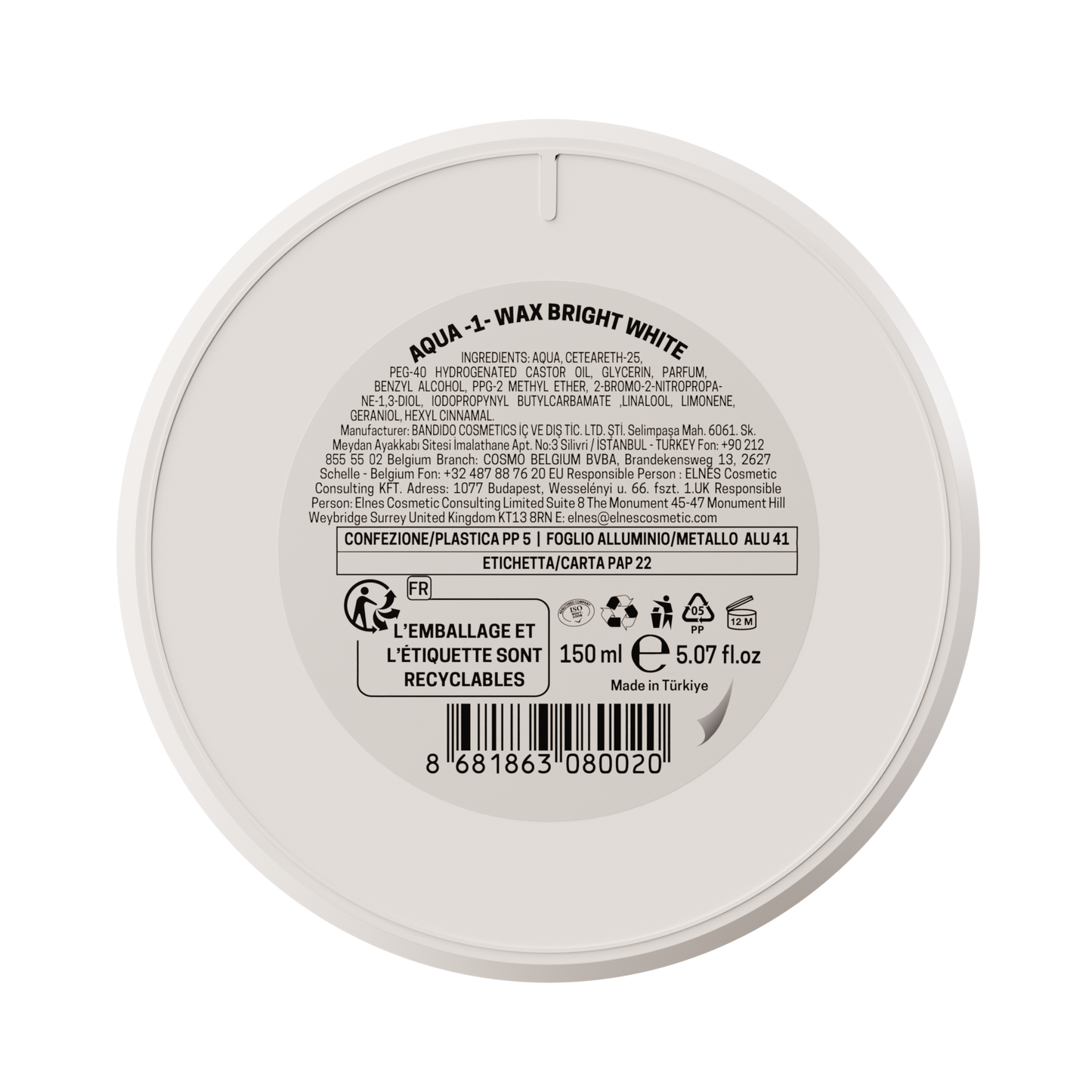 AQUA WAX 1 WHITE 150ML