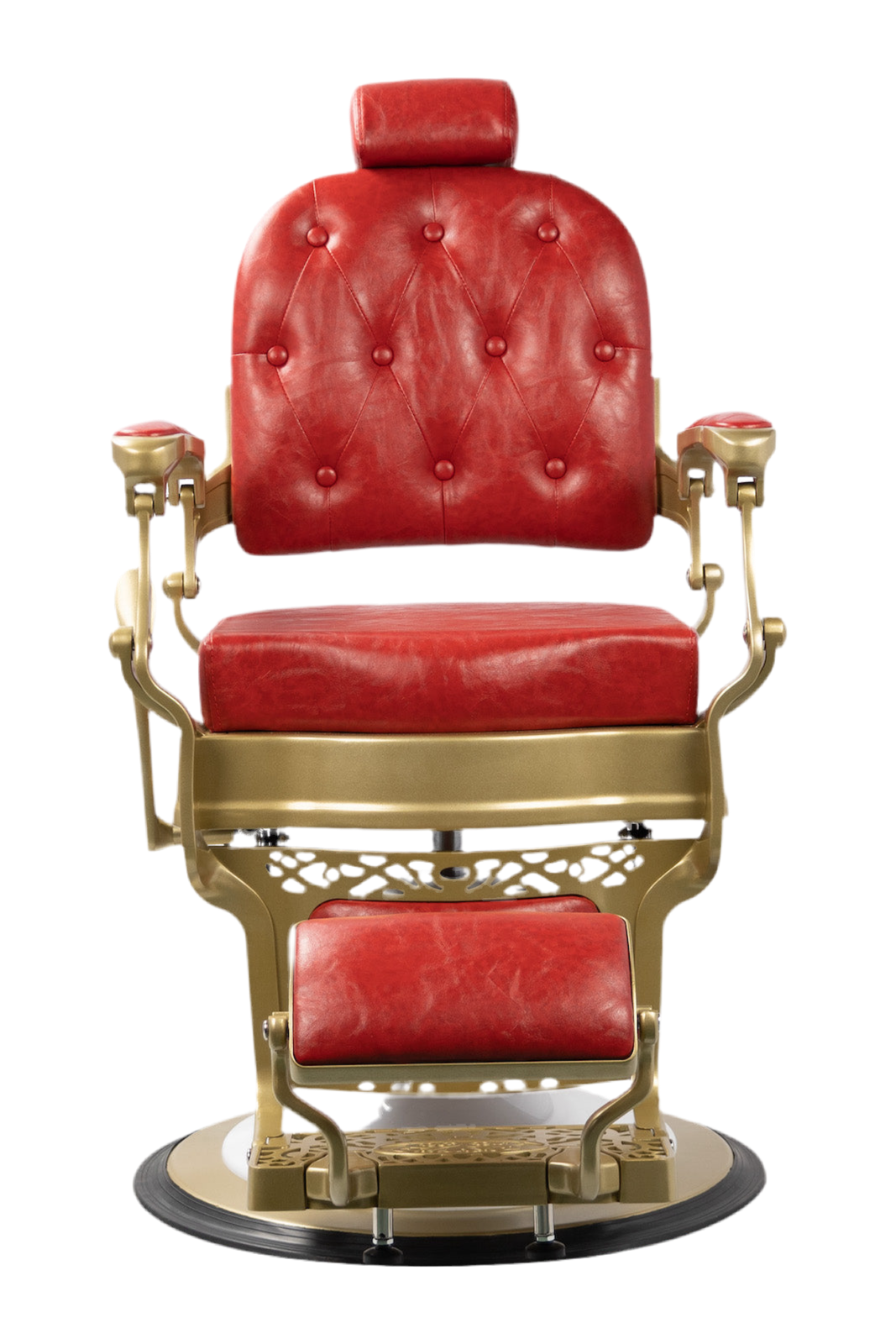 Bandido Barber Chair Color Red Gold Matt