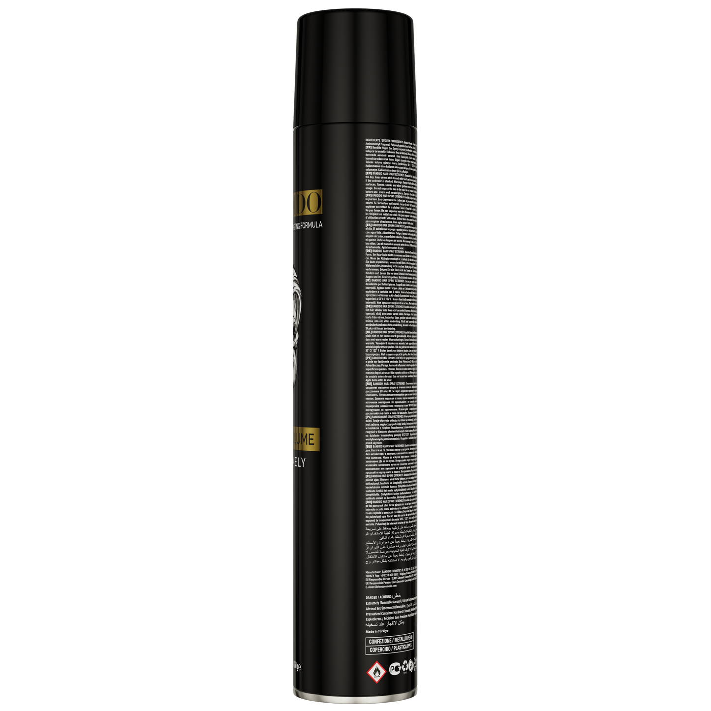 HAIR SPRAY EXTRA VOLUME BLACK 400ML