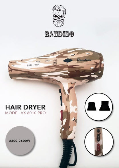Bandido Pro Haartrockner 2600 Watt Army