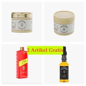 Bandido Matt Finish Haar Pomade 2 Stuks 125ml.  +2 Artikel Gratis 1X Argan Shampoo 350ml + 1x Cologne 150ml